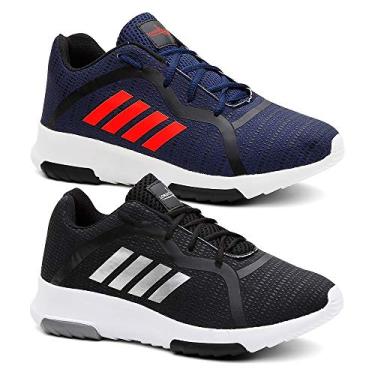 Imagem de Kit 2 Tênis Masculino Ultra Leve Caminha/Academia Cor:Azul;Tamanho:40