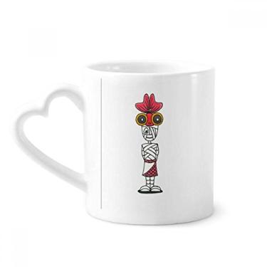 Imagem de Egito Múmia Horus Chapéu de Peixe Dourado Caneca Café Cerâmica Copo Coração Vidro