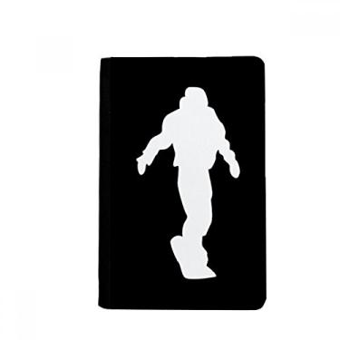 Imagem de Bolsa para cartões com desenho de passaporte para skate esportivo com contorno preto Notecase Burse