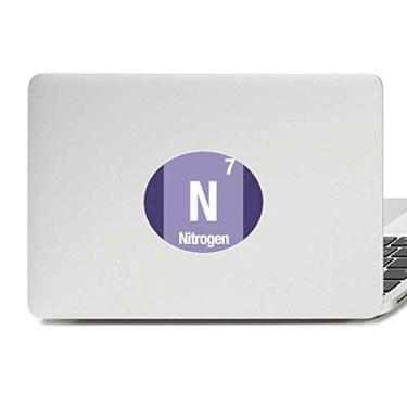 Imagem de N Nitrogen Elemento Químico Ciência Vinil Emblema Gráfico Laptop Adesivo Notebook Decalque