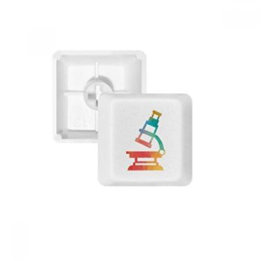 Imagem de Kit de atualização de teclado mecânico PBT com estampa de química e microscópio de desenho animado