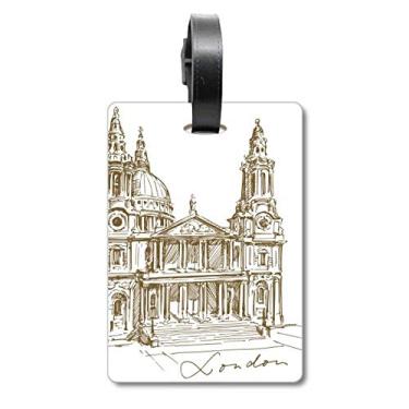 Imagem de St.Paul's Cathedral England London Mala Etiqueta de Bagagem para Cartão de Bagagem