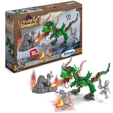 Imagem de Brinquedo para Montar, Xalingo, Ataque do Dragão, Multicor, 135 Peças
