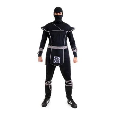Imagem de Fantasia Ninja Cinza Adulto 945166 GG