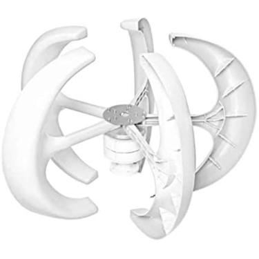 Imagem de 8000 W 12 V 24 V 5 Lâminas Eixo Vertical Turbinas Eólicas Gerador Lanterna Motor Kit Para Casa Híbrida Poste Uso Eletromagnético,24v,Constructive23