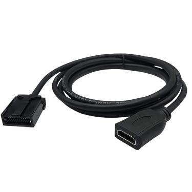 Imagem de MOOKEENONE Monitor digital de carro HDMI E tipo para AM HD cabo de vídeo adaptador de áudio, cabo de vídeo tipo HDMI E