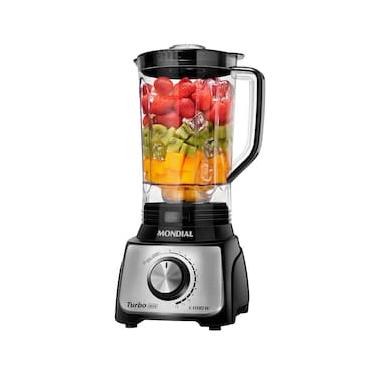 Imagem de Liquidificador Mondial Turbo L-1100 com 12 Velocidades 1100W - Preto/Inox