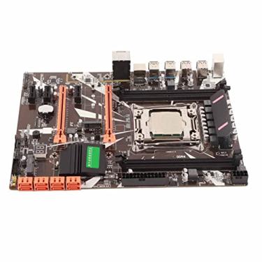 Imagem de Placa-mãe de Desktop, Memória DDR4, Interface NVME M.2, Status Claro, Alimentação Estável, Placa de Rede Sem Fio - Placa-mãe X99 Com 8 Portas SATA3.0