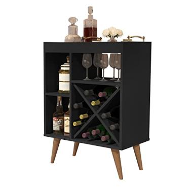 Imagem de Aparador Porto Belo Buffet Barzinho Para Bebidas Sala De Estar (Preto)