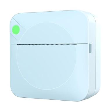 Imagem de Impressora térmica portátil de bolso, sem fio, bt, erro, operação simples, suporte, notas fotográficas, texto, memorando, impressão azul