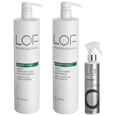 Imagem de Kit Purifying Shampoo + Condicionador 1L + Hit 10X1 - Lof