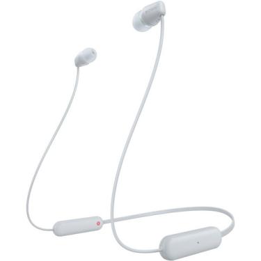 Imagem de Fone De Ouvido Bluetooth Academia Sony In-ear Wi-c100 White Cor Branco WI-C100