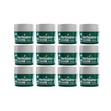 Imagem de Desodorante Creme Herbíssimo 55G Action - Kit Com 12Un