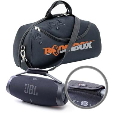 Imagem de Kit Case Bolsa Bag Capa Polo Culture Compatível com Jbl Boombox 3 e 2 + Protetor De Alça E Ombro Premium