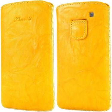 Imagem de LUVVITT Bolsa de couro genuíno para Samsung Galaxy S3 SIII - amarela