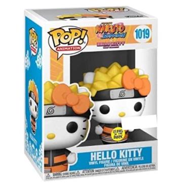 Imagem de Funko Pop! Anime Hello Kitty x Naruto Crossover Exclusive Glow in The Dark Vinyl Figure