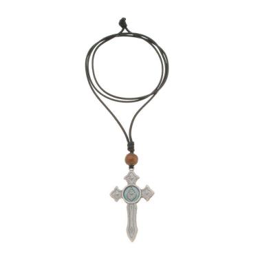 Imagem de Cordão com Crucifixo da Espada de São Miguel Arcanjo