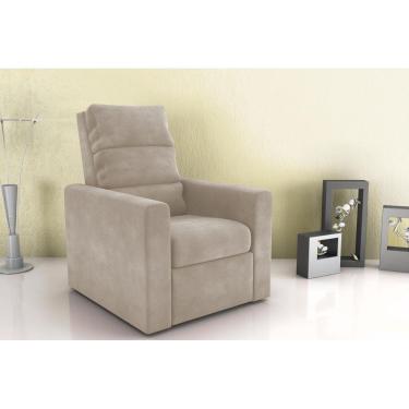 Imagem de Poltrona Reclinável MX14 Turin Veludo Cappuccino E434 - Matrix