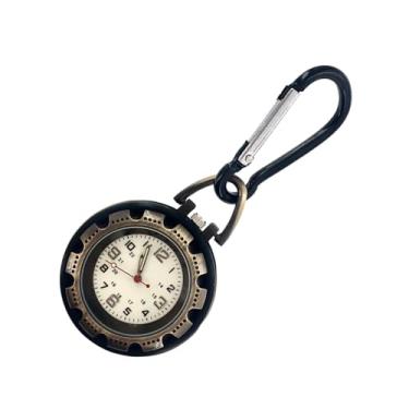 Imagem de NATEFEMIN Pulseira de liga metálica, mosquetão, quartzo, mosquetão, relógio esportivo luminoso para caminhantes, acessórios, Bronze