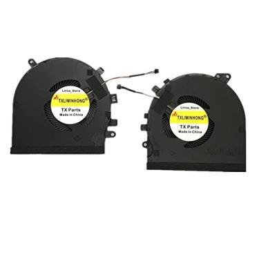 Imagem de TXLIMINHONG Ventoinha de refrigeração de CPU compatível com Razer Spirit Blade 15 GTX 1060 RZ09-027 RZ09-0270 RZ09-0300 RZ09-0328 RZ09-03287E72-R3U1 Series DFS501105PR0T FM5D FL6S DFS5K1 21142621 FLK7 FL6T