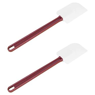 Imagem de Espátula comercial de silicone resistente ao calor para cozinhar, espátula de borracha conjunto de 2 (2 espátulas de 41 cm)