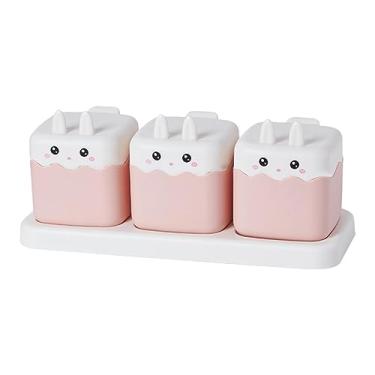 Imagem de Organizador de rack, temperos, potes de armazenamento, gaveta, potes, caixa de tempero que economiza espaço com colher para cozinha, sal, pimenta, açúcar/412