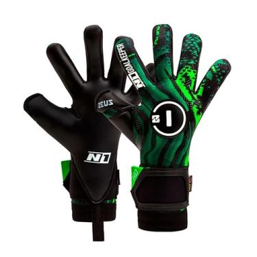 Imagem de N1 Goalkeeper gloves Zeus UGT+ Luvas de Goleiro Adulto para Futebol Profissional Ultra Leves e Ajustáveis. De Látex Alemão com Fecho de Dupla Fita. Extrema Aderência e Antiderrapante.