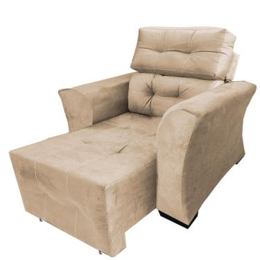 Imagem de Poltrona Do Papai Reclinável Retrátil Amamentação Grécia Capuccino