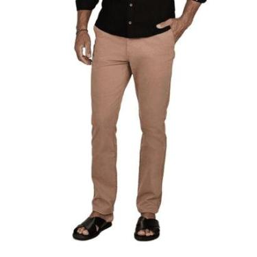 Imagem de Calça Sarja Masculina Lado Avesso Rodrigo Marrom - LH17-Masculino