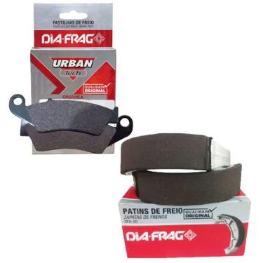 Imagem de Kit Pastilhas e Lonas de Freio Tornado 250 2001-2008 Diafrag