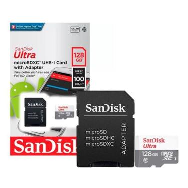 Imagem de Cartão De Memória Micro Sd Sandisk Com Adaptador 16Gb 32Gb 128Gb Class