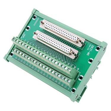 Imagem de Bloco terminal DB37-M6, conector placa do bloco terminal do módulo de interface de montagem em trilho DIN de cabeça dupla fêmea