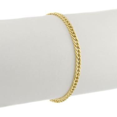 Imagem de Pulseira Masculina Ouro 18k 750 Grumet Dupla 3.5 21 Cm Linda - JOIE JO