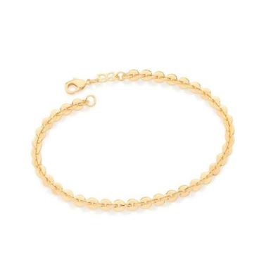 Imagem de Pulseira  banhado ouro 3x 24k 18k e 22k  ou prata 925 feminina corrent