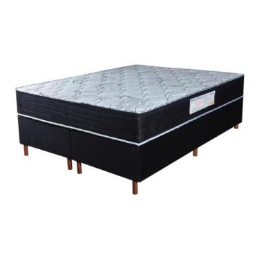 Imagem de Colchão Queen D45 Famille + Base 158x188x68 - Bom Pastor