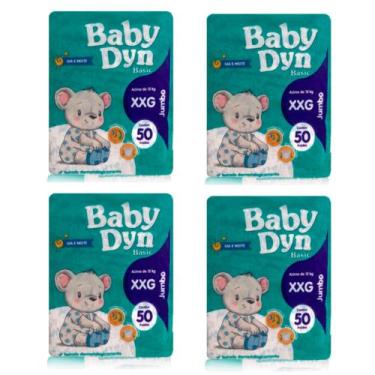 Imagem de Fralda Descartável Infantil Diurna Noturna Baby Dyn XXG - 4 Pacotes