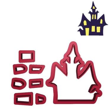 Imagem de Cortador Modular Casa Assombrada Halloween Wandinha - DOCE IMPRESSO,  