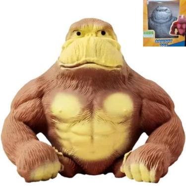 Imagem de Boneco Anti Stress Rongee Kong Gorila Macaco Indestrutivel Estica - Sq