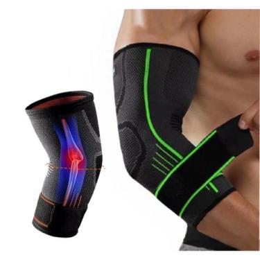Imagem de Cotoveleira de Compreensão Ortopédica Apoio Lesão Cotovelo