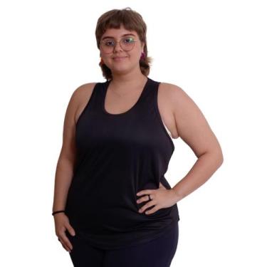 Imagem de Regata Feminina Plus Size Blusa Academia Dry Fitness Malha Fria - FRV 