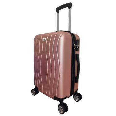 Imagem de MALA DE VIAGEM  MÉDIA EM ABS C/ RODINHAS 360º - EAGLE - AS60, Rosa