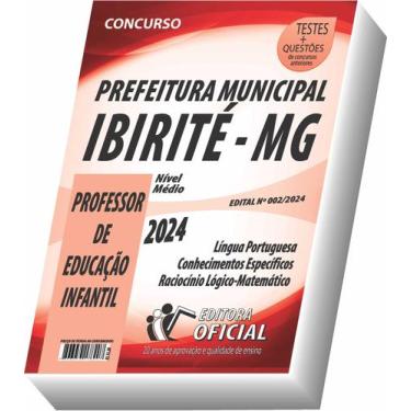 Imagem de Apostila Ibirité - Mg - Professor De Educação Infantil - Curso oficial