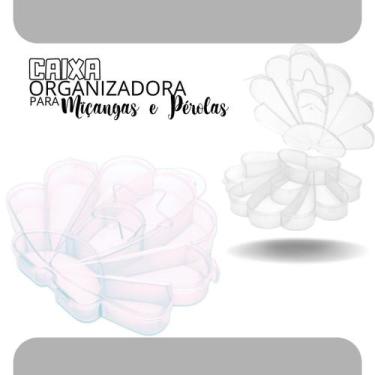 Imagem de Caixa Organizadora Transparente - Para Miçangas E Pérolas - 15 Nybc