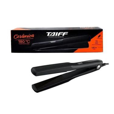 Imagem de Chapinha Prancha Cerâmica Taiff Profissional 180 Bivolt Preto Bivolt, 