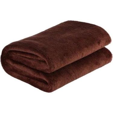 Imagem de Cobertor sherpa para bebê 0,80m x 1,00m - BORGON, marrom