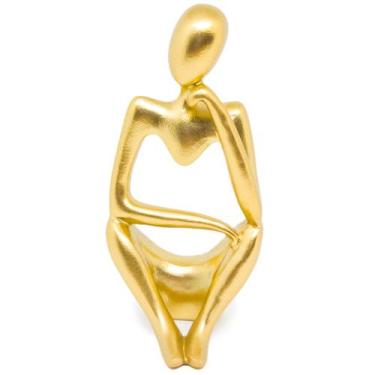 Imagem de Estátua Decorativa Figura Pensador Enfeite Mesa Sala Rack - Casa Decor