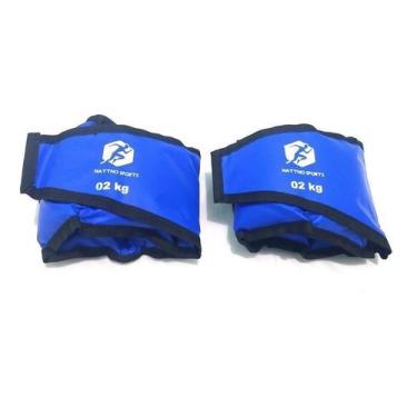 Imagem de Tornozeleira De Peso Caneleira 2Kg Treino De Perna -Exercício Funciona