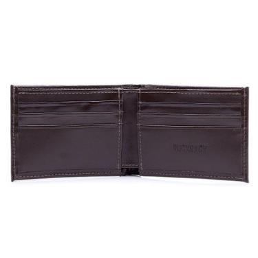 Imagem de Carteira Masculina em Couro Cartão Dinheiro Rucksack 004, Masculino, C