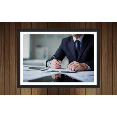 Imagem de Quadro Decorativo Profissão Contabilidade Decoração De Salas Com Moldu