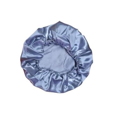 Imagem de Touca Cetim Seda Luxo Antifrizz Tamanho Único - Magic Enxovais, Cinza 
